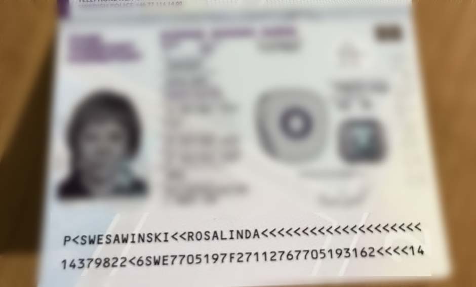 Sweden passport Examples