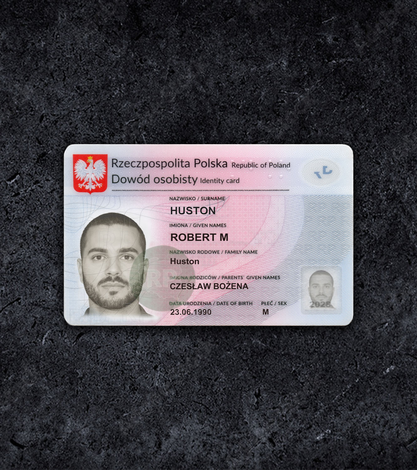 Poland PL ID Card PSD Template - 2015